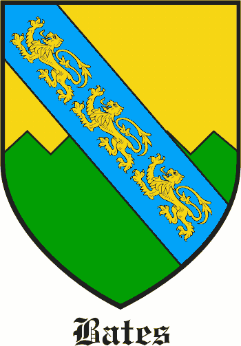 BATES family crest BATES family crest