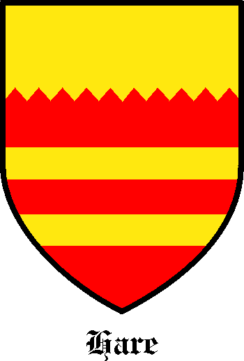 HARE family crest HARE family crest
