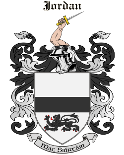 JORDAN family crest JORDAN family crest
