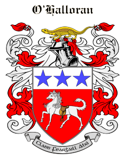 O'HALLORAN family crest O'HALLORAN family crest