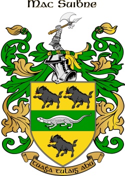 MCSWEENY family crest MCSWEENY family crest